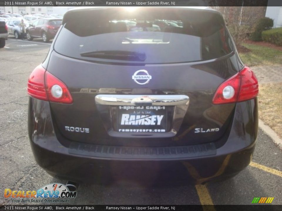 2011 Nissan Rogue SV AWD Black Amethyst / Black Photo #7