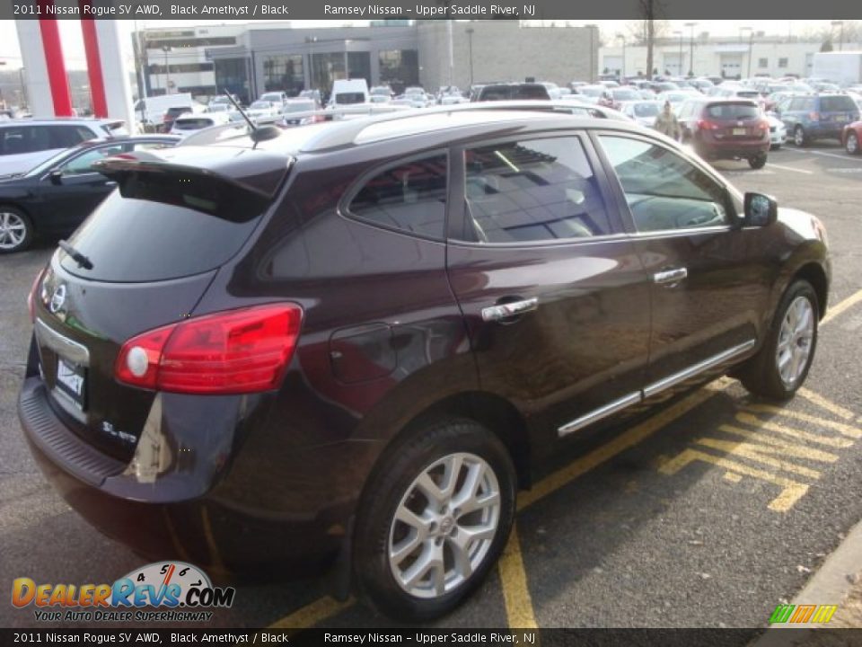 2011 Nissan Rogue SV AWD Black Amethyst / Black Photo #8