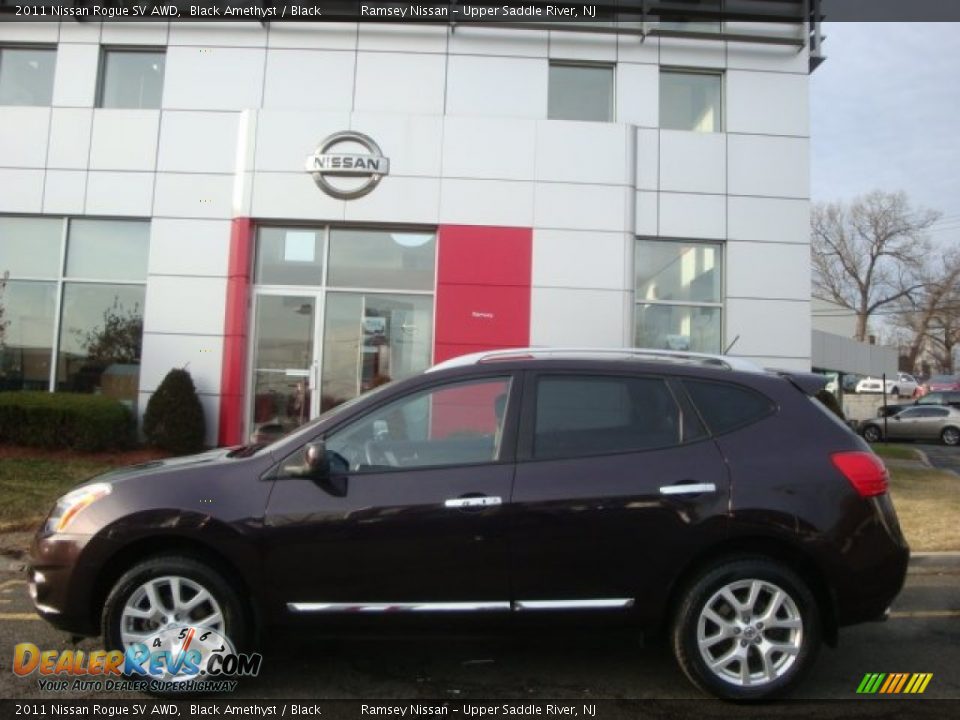 2011 Nissan Rogue SV AWD Black Amethyst / Black Photo #9