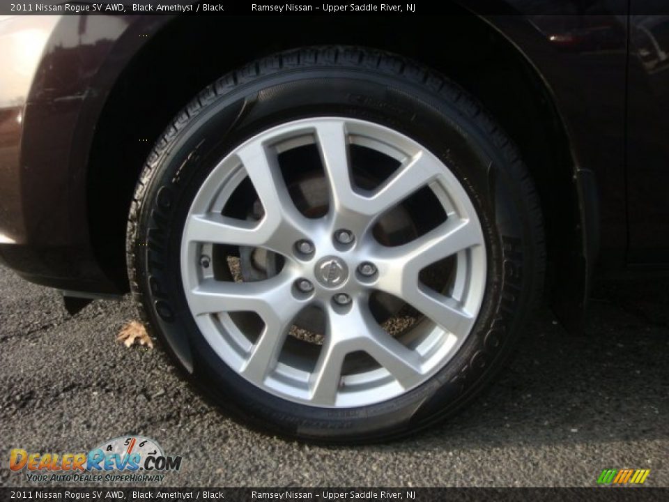 2011 Nissan Rogue SV AWD Black Amethyst / Black Photo #10