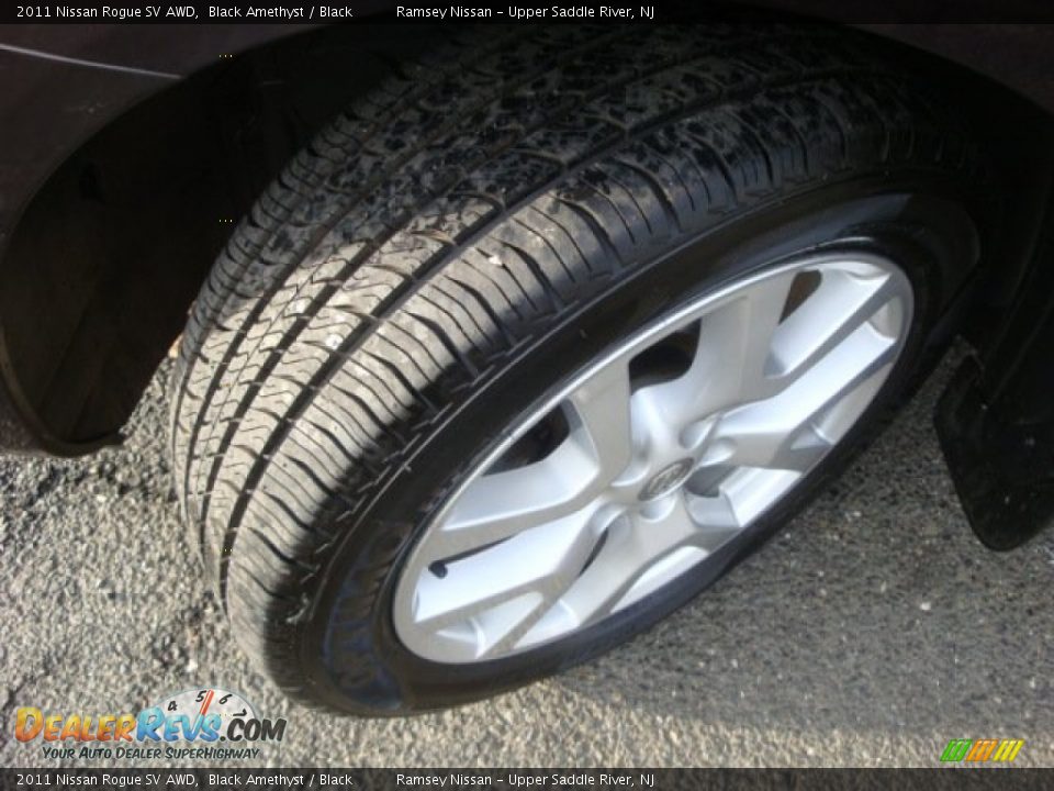 2011 Nissan Rogue SV AWD Black Amethyst / Black Photo #11