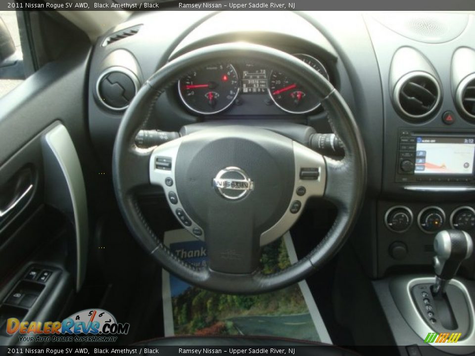 2011 Nissan Rogue SV AWD Black Amethyst / Black Photo #19
