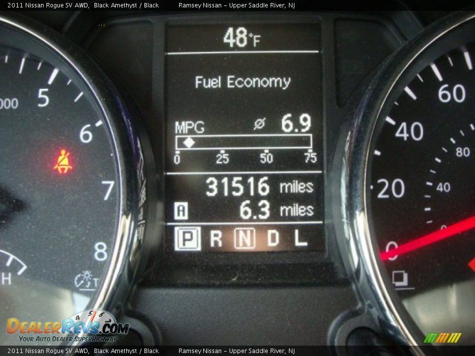 2011 Nissan Rogue SV AWD Black Amethyst / Black Photo #21