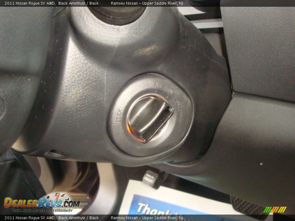 2011 Nissan Rogue SV AWD Black Amethyst / Black Photo #22