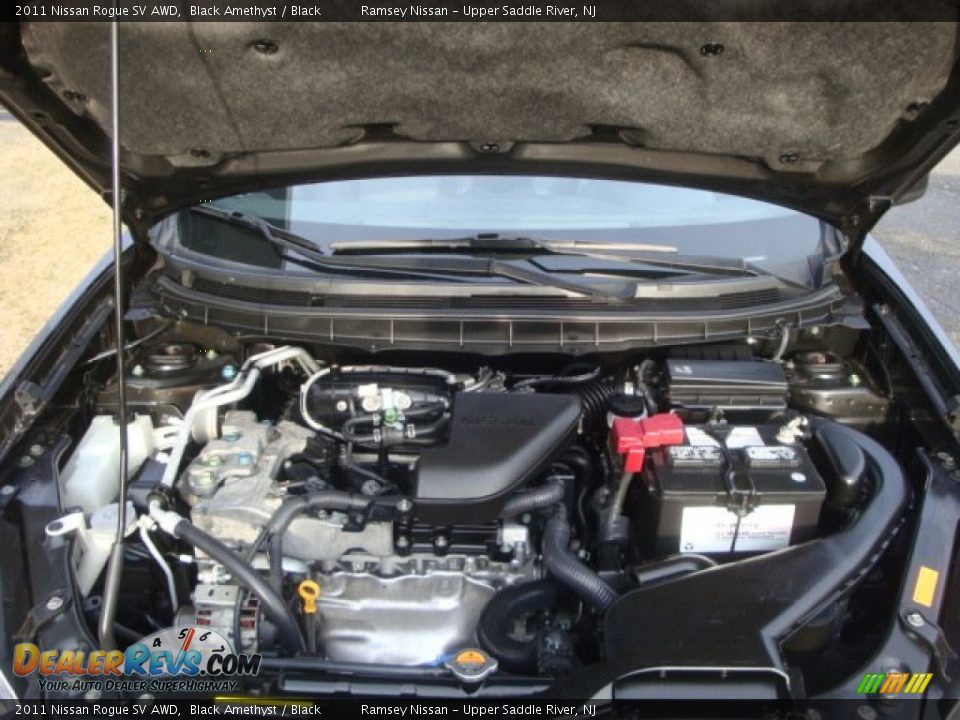 2011 Nissan Rogue SV AWD Black Amethyst / Black Photo #28