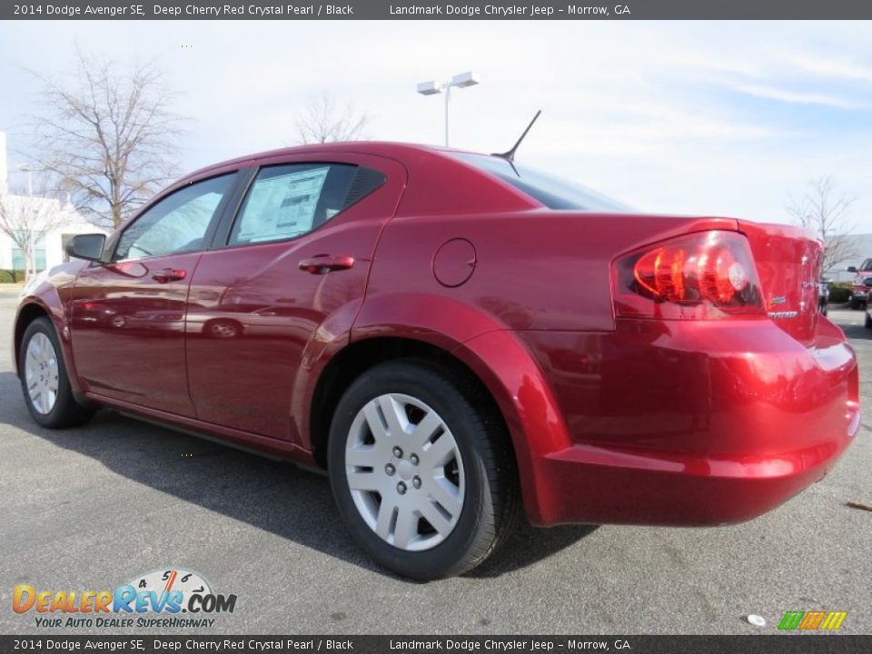 2014 Dodge Avenger SE Deep Cherry Red Crystal Pearl / Black Photo #2