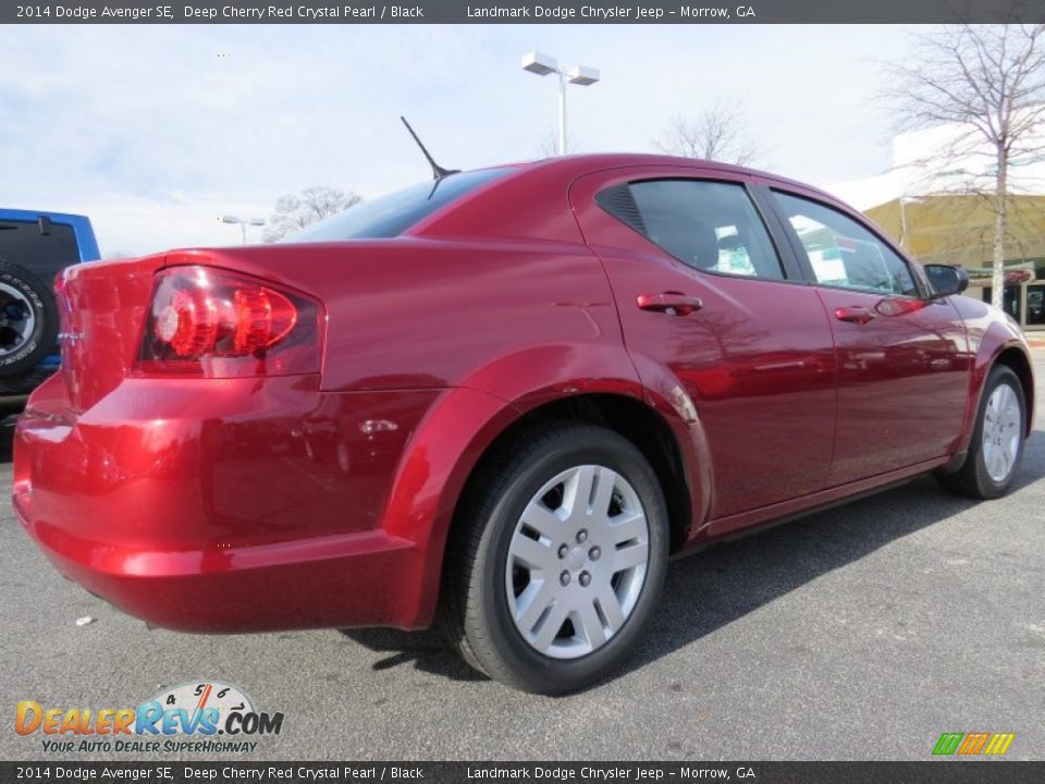 2014 Dodge Avenger SE Deep Cherry Red Crystal Pearl / Black Photo #3