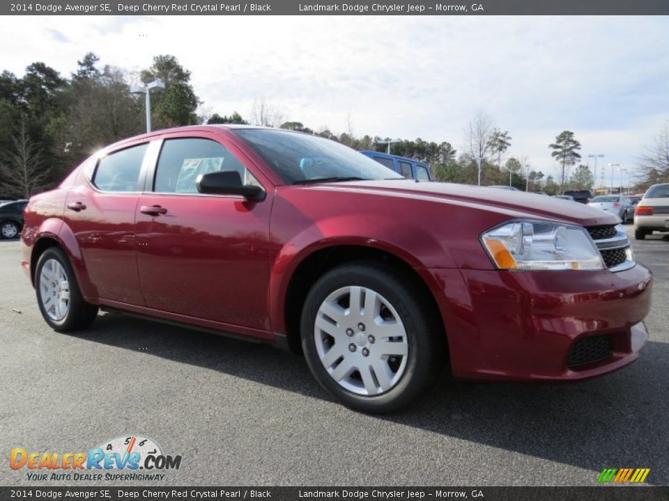 2014 Dodge Avenger SE Deep Cherry Red Crystal Pearl / Black Photo #4
