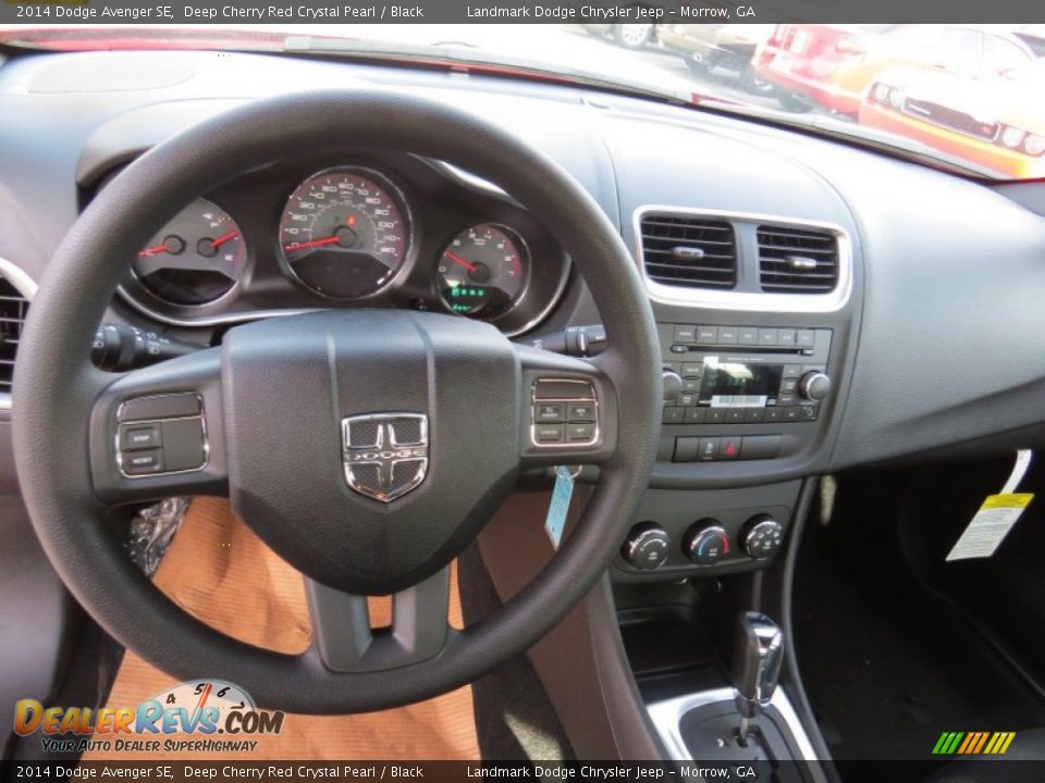 2014 Dodge Avenger SE Deep Cherry Red Crystal Pearl / Black Photo #7
