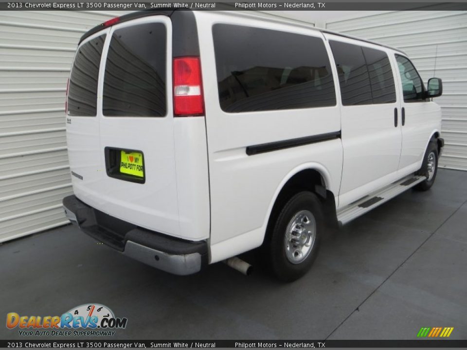 2013 Chevrolet Express LT 3500 Passenger Van Summit White / Neutral Photo #4
