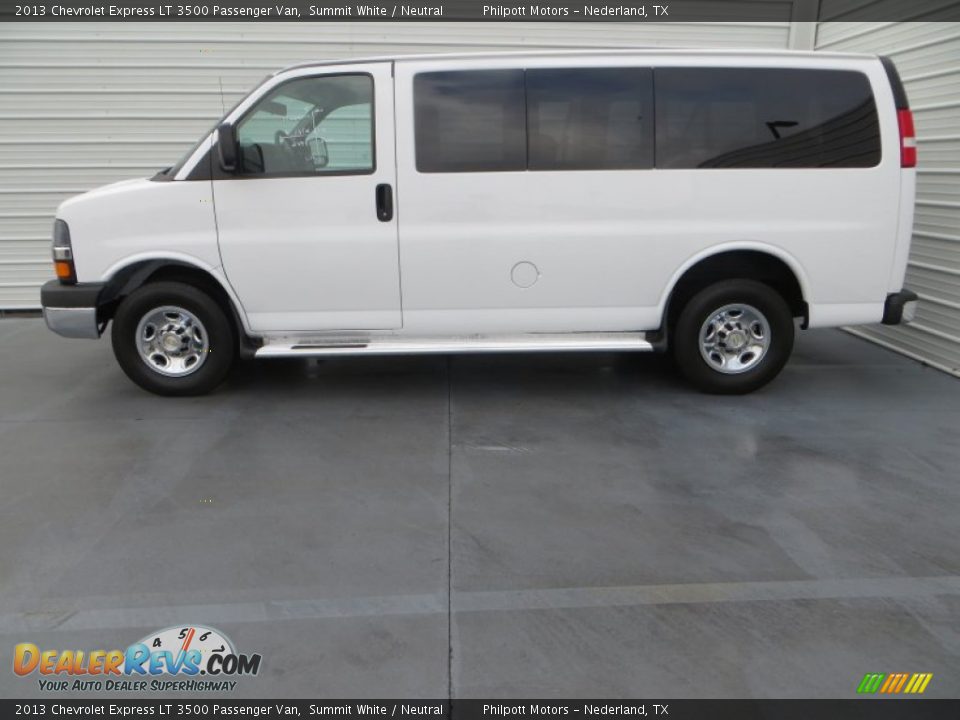 2013 Chevrolet Express LT 3500 Passenger Van Summit White / Neutral Photo #6