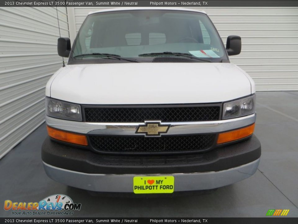 2013 Chevrolet Express LT 3500 Passenger Van Summit White / Neutral Photo #8
