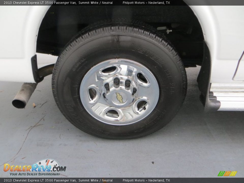 2013 Chevrolet Express LT 3500 Passenger Van Summit White / Neutral Photo #14