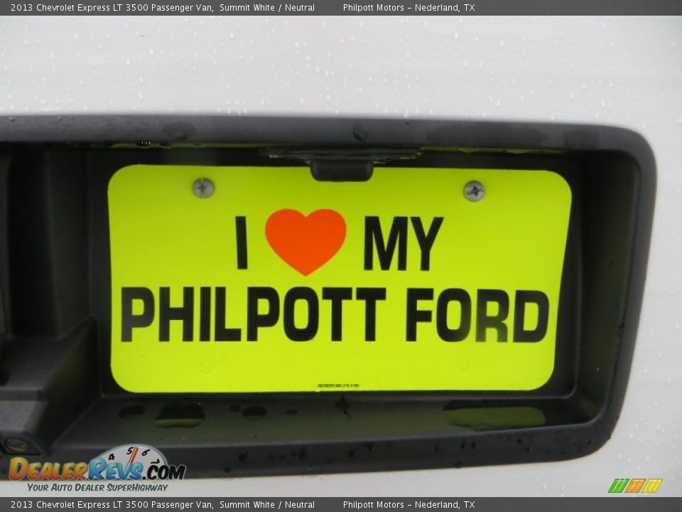 2013 Chevrolet Express LT 3500 Passenger Van Summit White / Neutral Photo #19