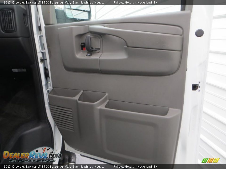 2013 Chevrolet Express LT 3500 Passenger Van Summit White / Neutral Photo #22