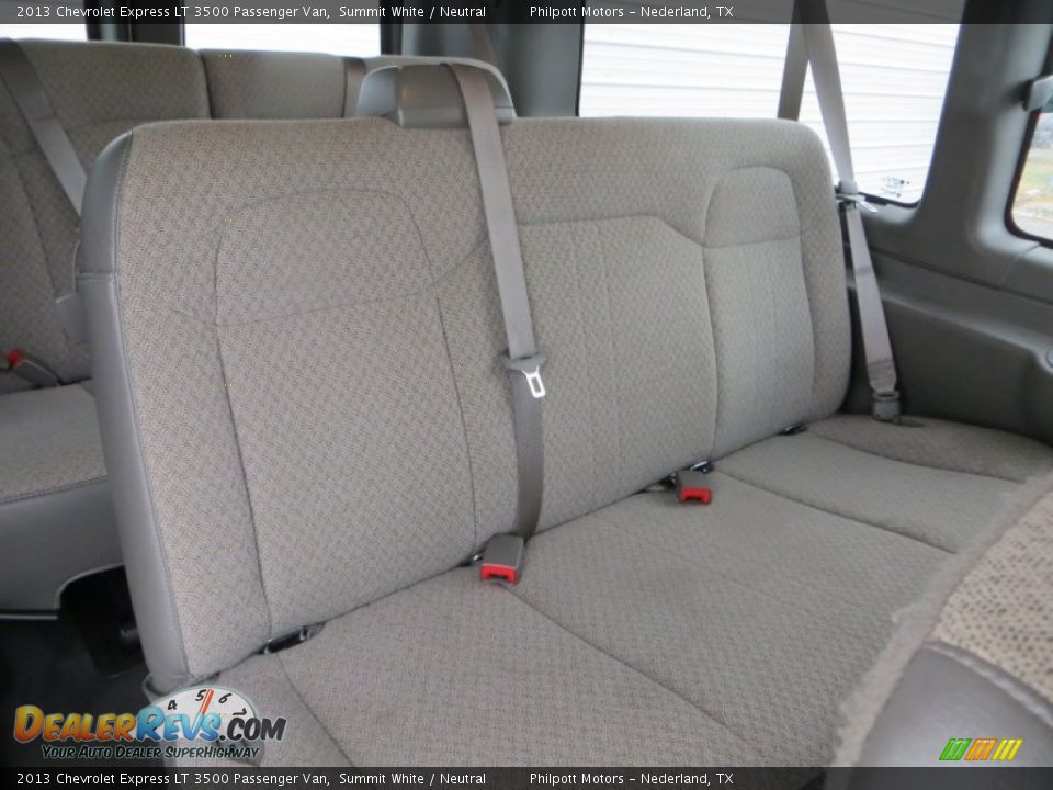 2013 Chevrolet Express LT 3500 Passenger Van Summit White / Neutral Photo #27