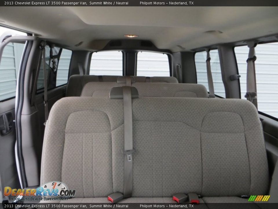 2013 Chevrolet Express LT 3500 Passenger Van Summit White / Neutral Photo #29