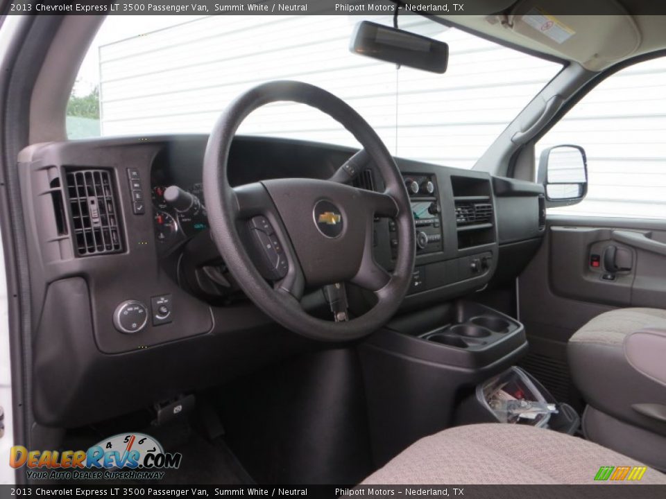 2013 Chevrolet Express LT 3500 Passenger Van Summit White / Neutral Photo #32