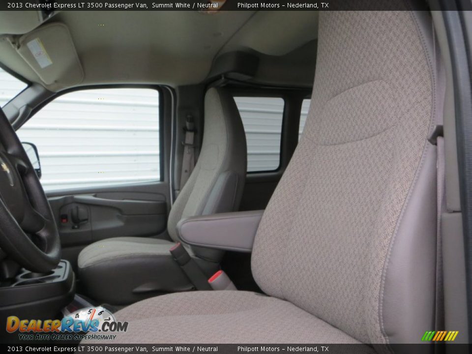 2013 Chevrolet Express LT 3500 Passenger Van Summit White / Neutral Photo #33