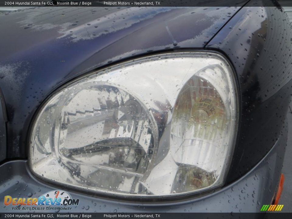 2004 Hyundai Santa Fe GLS Moonlit Blue / Beige Photo #9