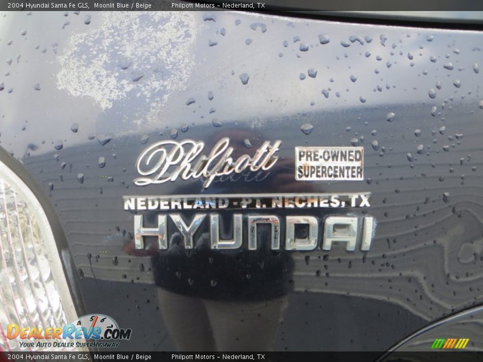 2004 Hyundai Santa Fe GLS Moonlit Blue / Beige Photo #24