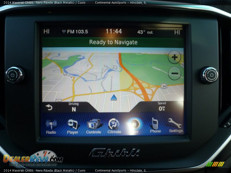 2014 Maserati Ghibli Nero Ribelle (Black Metallic) / Cuoio Photo #8