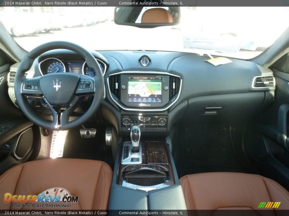 2014 Maserati Ghibli Nero Ribelle (Black Metallic) / Cuoio Photo #10