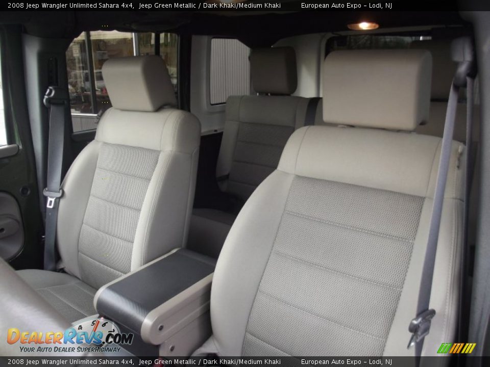 2008 Jeep Wrangler Unlimited Sahara 4x4 Jeep Green Metallic / Dark Khaki/Medium Khaki Photo #9