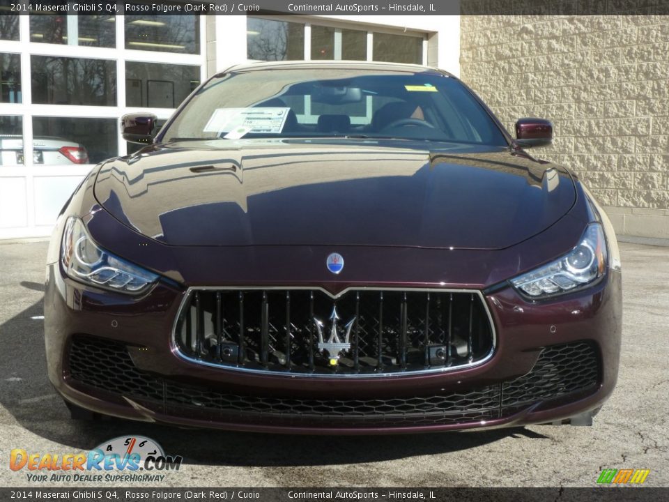 2014 Maserati Ghibli S Q4 Rosso Folgore (Dark Red) / Cuoio Photo #2