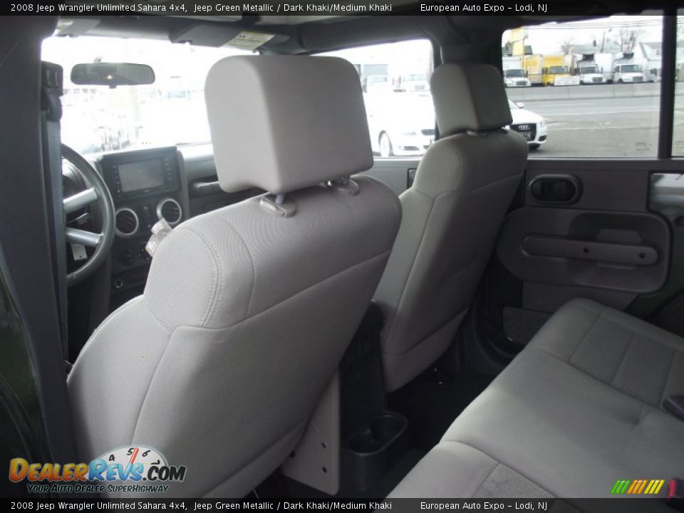 2008 Jeep Wrangler Unlimited Sahara 4x4 Jeep Green Metallic / Dark Khaki/Medium Khaki Photo #10