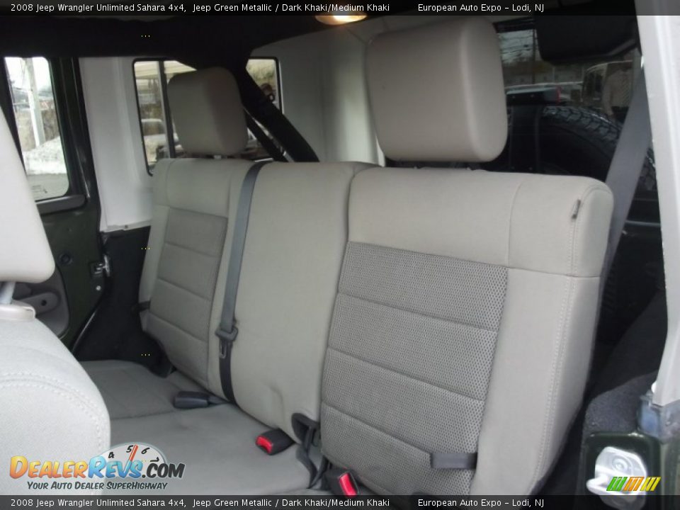 2008 Jeep Wrangler Unlimited Sahara 4x4 Jeep Green Metallic / Dark Khaki/Medium Khaki Photo #11
