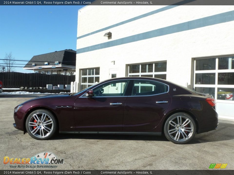 2014 Maserati Ghibli S Q4 Rosso Folgore (Dark Red) / Cuoio Photo #3