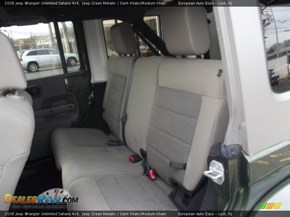 2008 Jeep Wrangler Unlimited Sahara 4x4 Jeep Green Metallic / Dark Khaki/Medium Khaki Photo #12