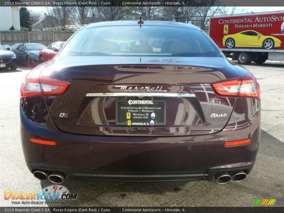 2014 Maserati Ghibli S Q4 Rosso Folgore (Dark Red) / Cuoio Photo #5