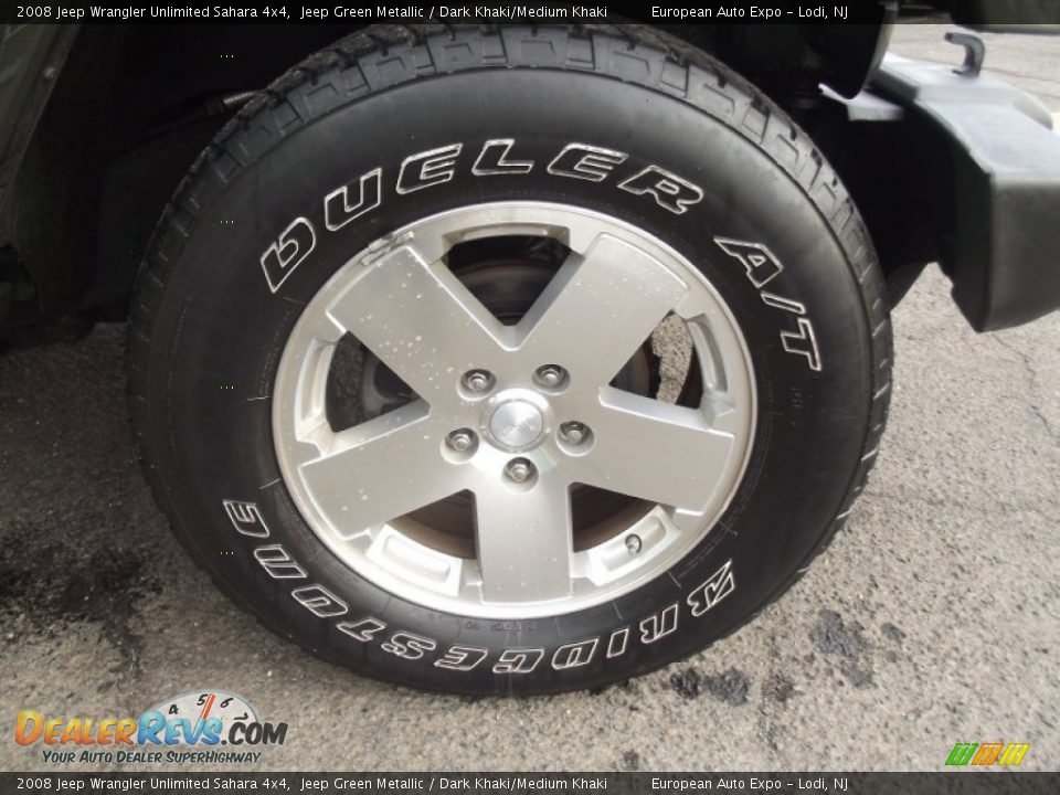 2008 Jeep Wrangler Unlimited Sahara 4x4 Jeep Green Metallic / Dark Khaki/Medium Khaki Photo #18