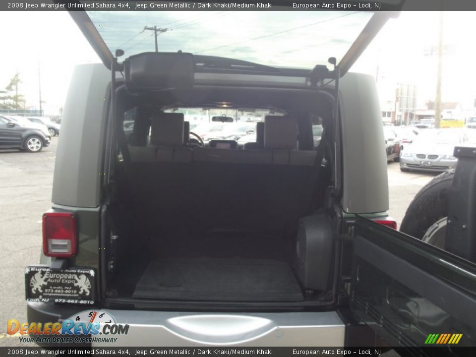 2008 Jeep Wrangler Unlimited Sahara 4x4 Jeep Green Metallic / Dark Khaki/Medium Khaki Photo #21
