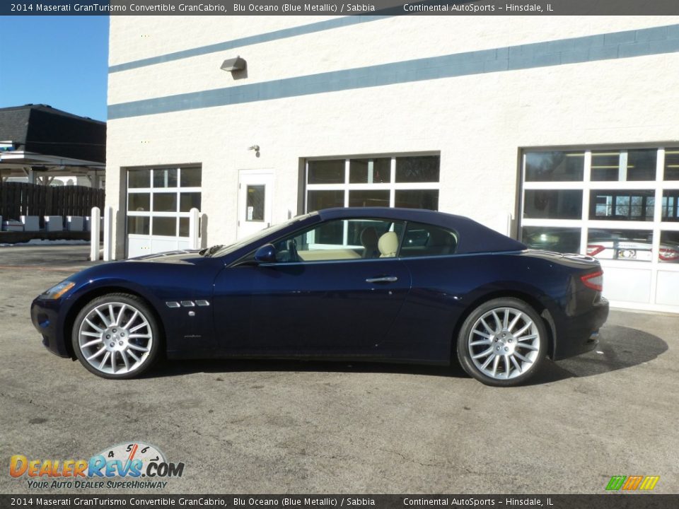 Blu Oceano (Blue Metallic) 2014 Maserati GranTurismo Convertible GranCabrio Photo #3