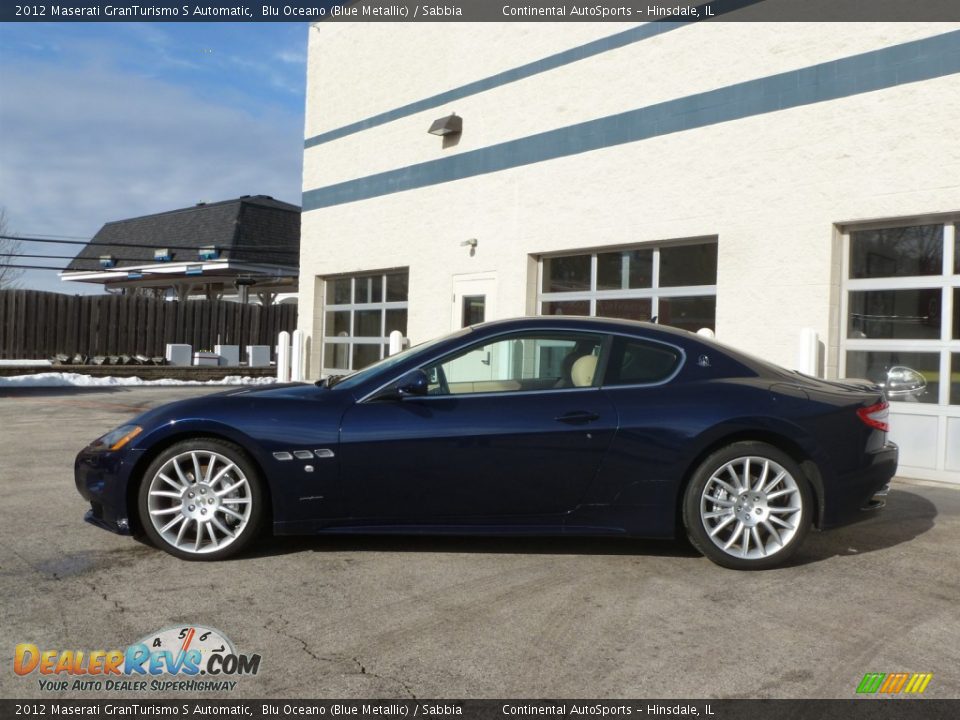 2012 Maserati GranTurismo S Automatic Blu Oceano (Blue Metallic) / Sabbia Photo #2