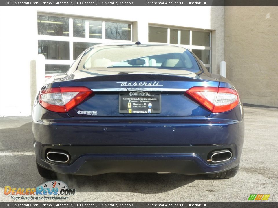 2012 Maserati GranTurismo S Automatic Blu Oceano (Blue Metallic) / Sabbia Photo #5