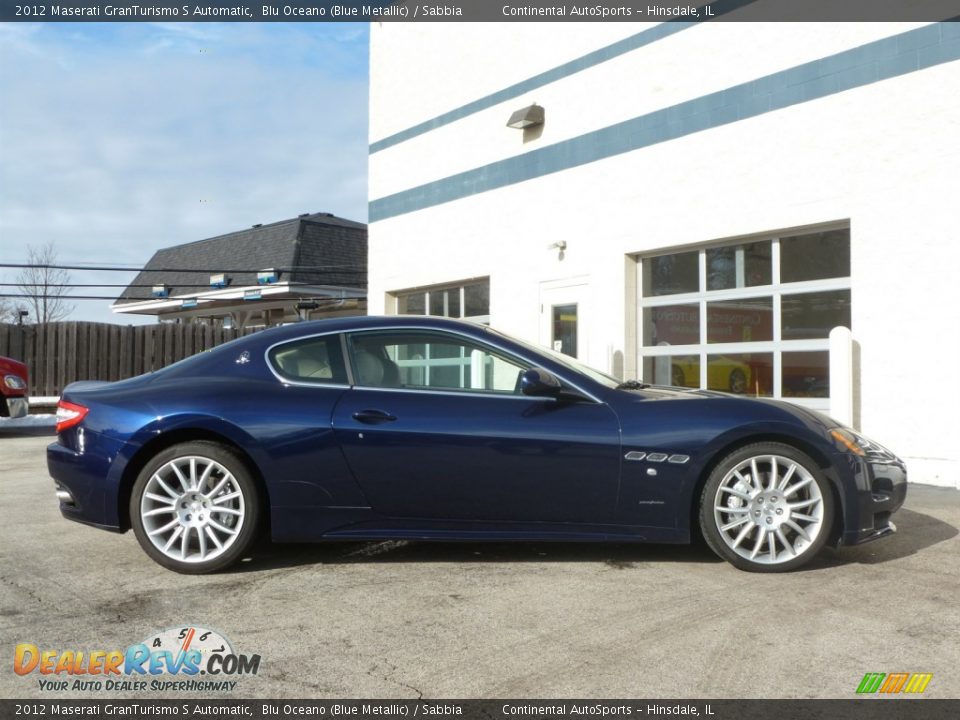 2012 Maserati GranTurismo S Automatic Blu Oceano (Blue Metallic) / Sabbia Photo #7