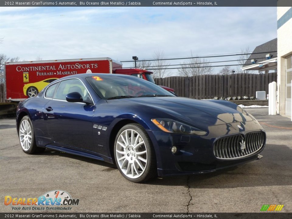 2012 Maserati GranTurismo S Automatic Blu Oceano (Blue Metallic) / Sabbia Photo #8