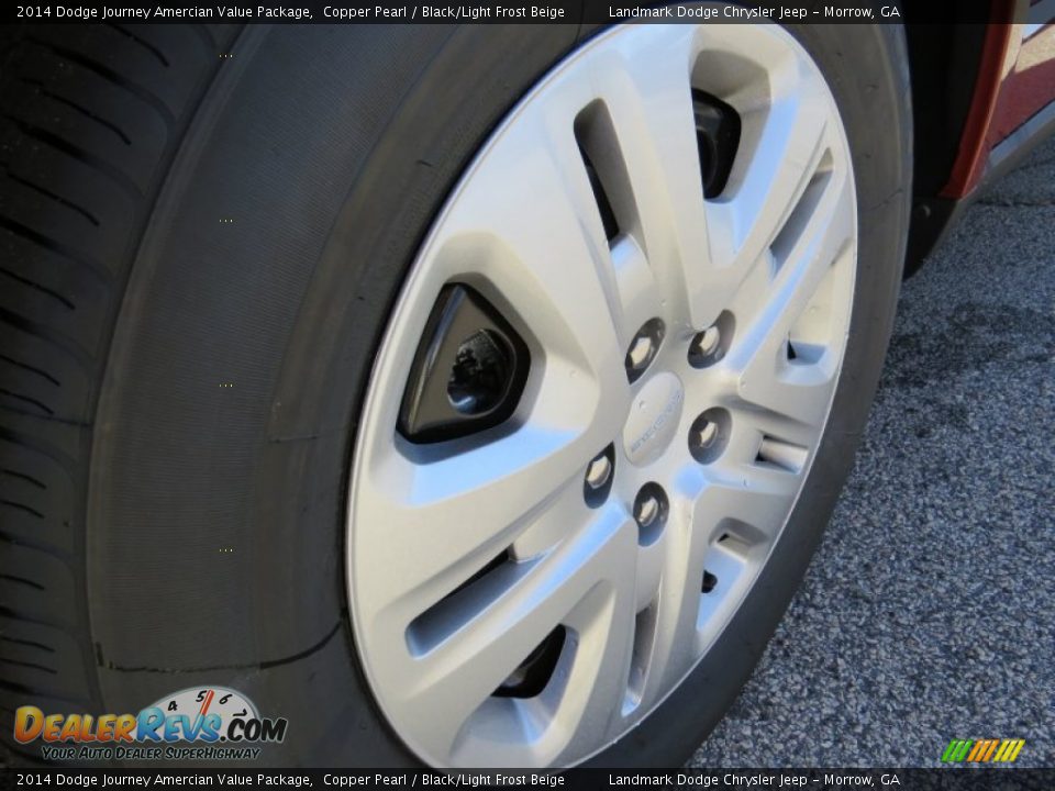 2014 Dodge Journey Amercian Value Package Copper Pearl / Black/Light Frost Beige Photo #5