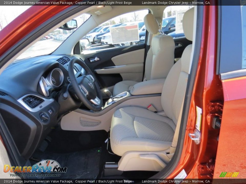 2014 Dodge Journey Amercian Value Package Copper Pearl / Black/Light Frost Beige Photo #11
