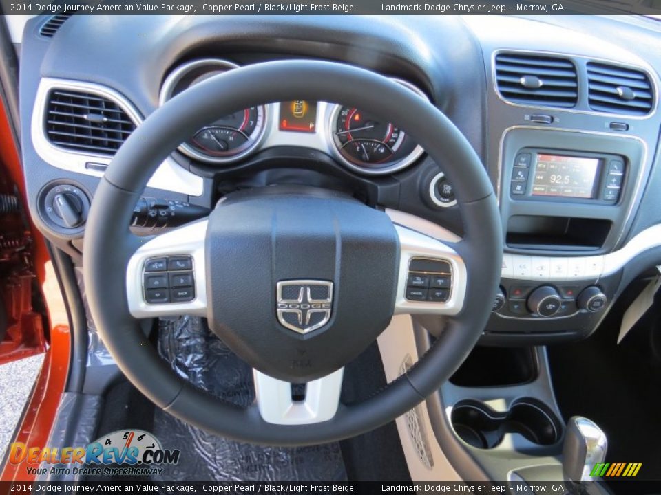2014 Dodge Journey Amercian Value Package Copper Pearl / Black/Light Frost Beige Photo #12