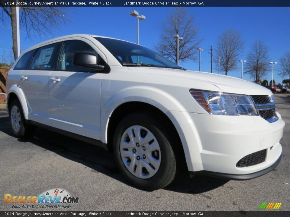 2014 Dodge Journey Amercian Value Package White / Black Photo #4