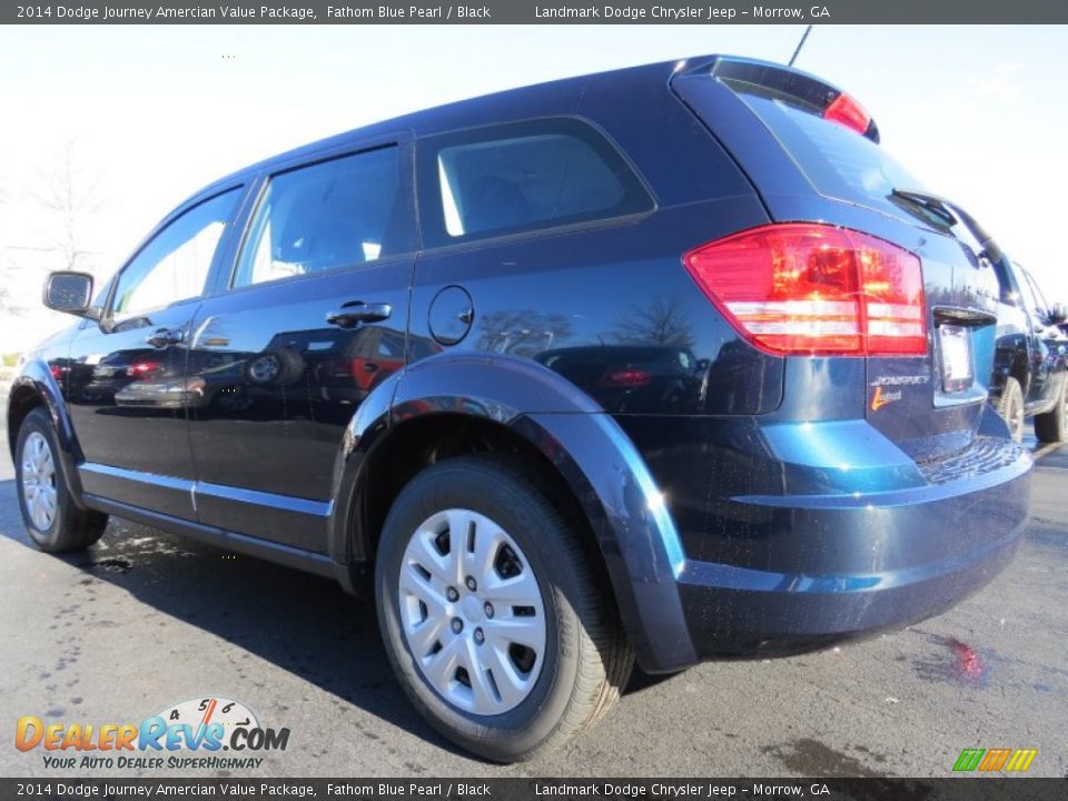 2014 Dodge Journey Amercian Value Package Fathom Blue Pearl / Black Photo #2
