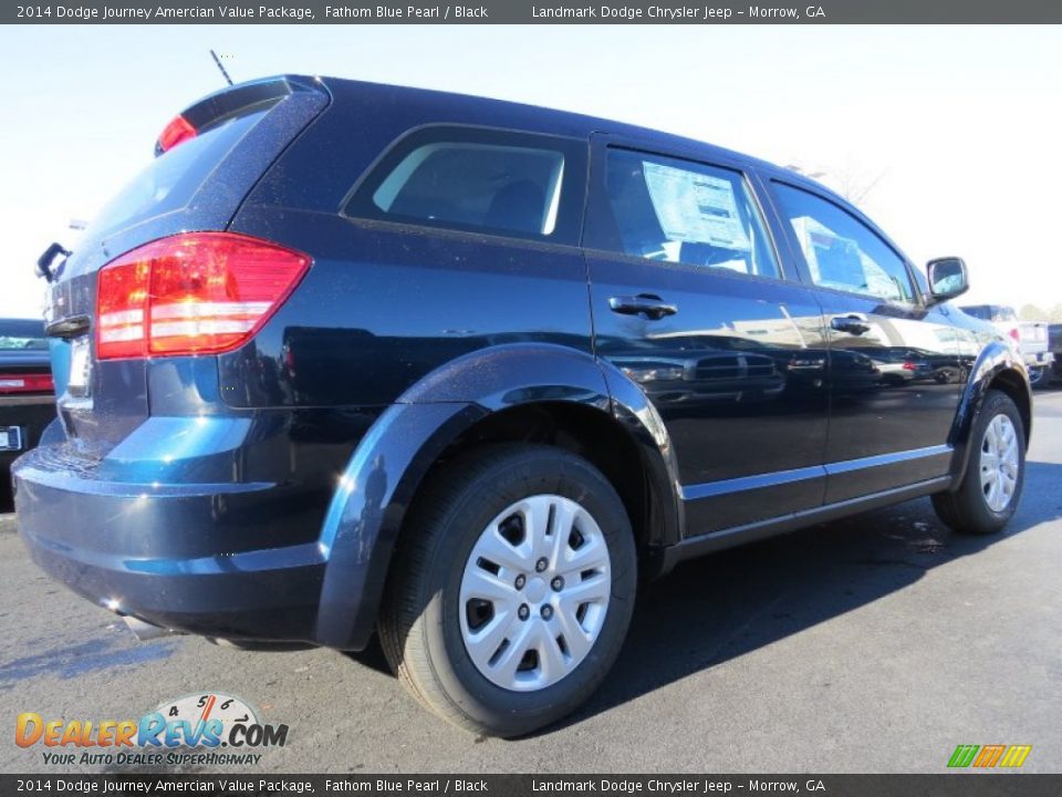 2014 Dodge Journey Amercian Value Package Fathom Blue Pearl / Black Photo #3