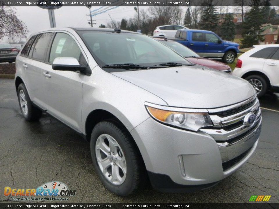 2013 Ford Edge SEL AWD Ingot Silver Metallic / Charcoal Black Photo #1