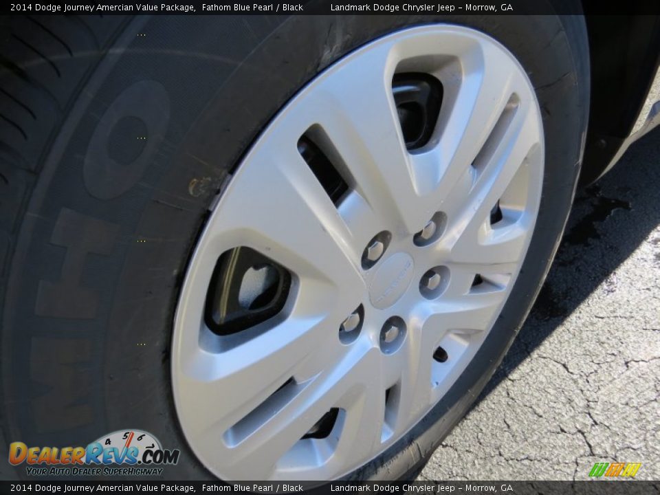 2014 Dodge Journey Amercian Value Package Fathom Blue Pearl / Black Photo #5