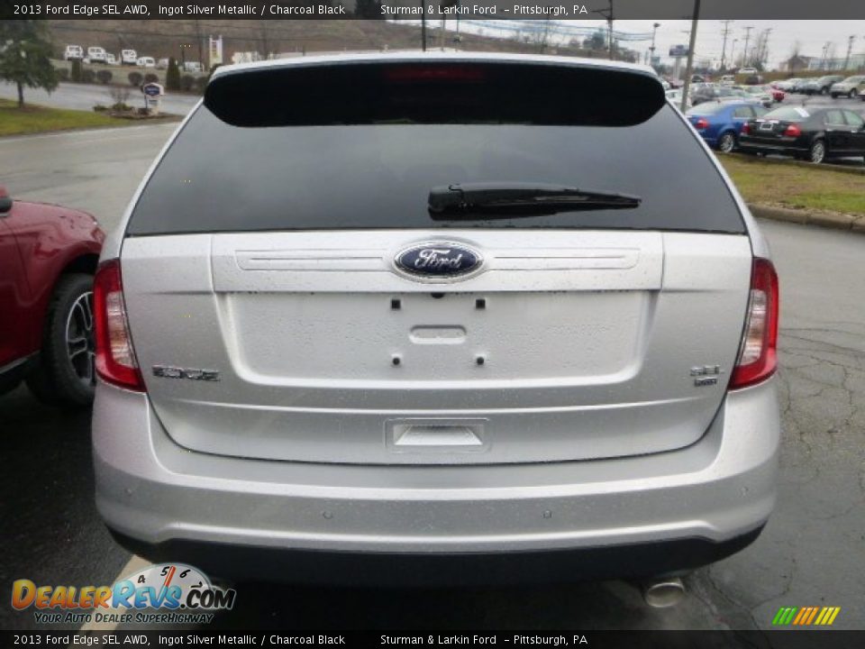 2013 Ford Edge SEL AWD Ingot Silver Metallic / Charcoal Black Photo #3